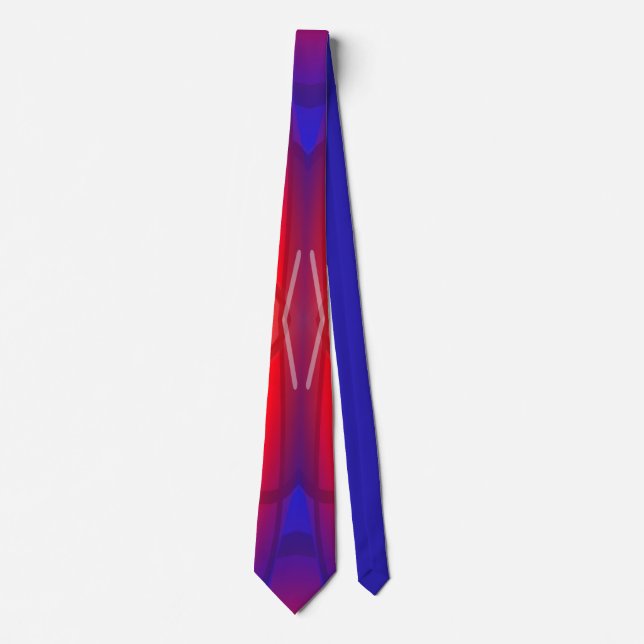 Corbata Winging It Neon Layered Abstract Design (Anverso)