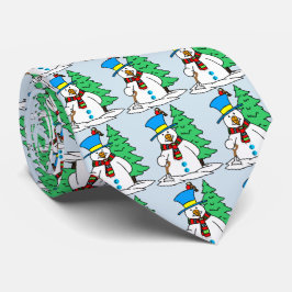 Corbata Winter Snowman Tie