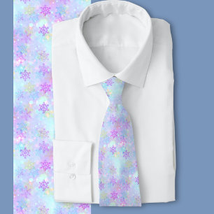 Corbata Winter Wonderland Pastel Snowflake