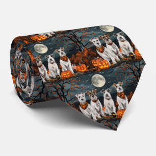 Corbata Wirefox Terrier Halloween Spooky