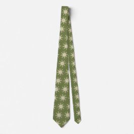 Corbata Wispy Snowflake Foulard OLive Dos lados