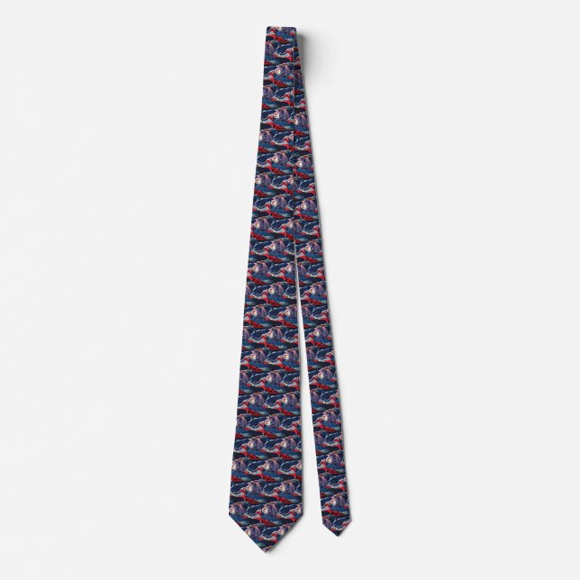Corbata Wolf Wolves Full Moon (Anverso)