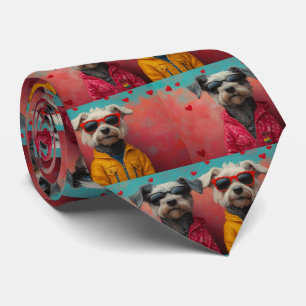 Corbata Wolfhound con el El día de San Valentín de Rosas d
