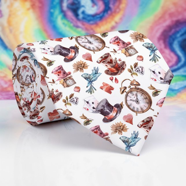 Corbata Wonderland Classic Pattern Necktie Tie (Subido por el creador)