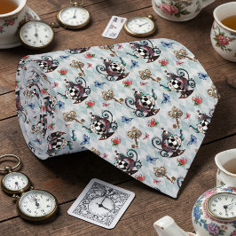 Corbata Wonderland Classic Teapot Pattern Necktie Tie