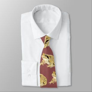 Corbata Wood Frog Neck Tie