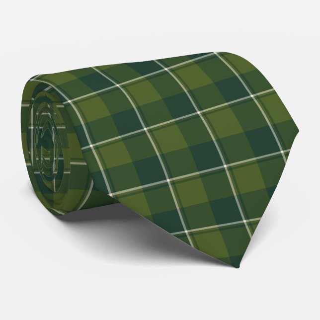 Corbata Woodland and Evergreen Plaid Neck Tie (Enrollado)