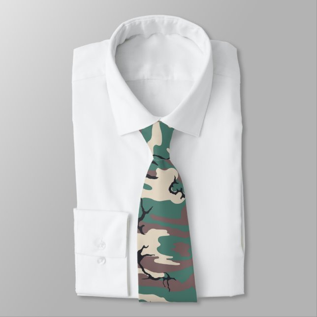 Corbata Woodland Camo (Atado)