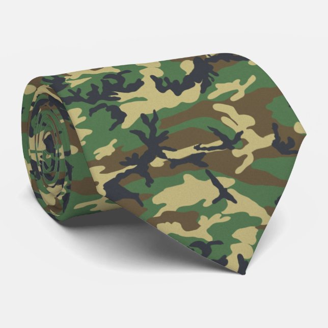 Corbata Woodland Camo Tie (Enrollado)