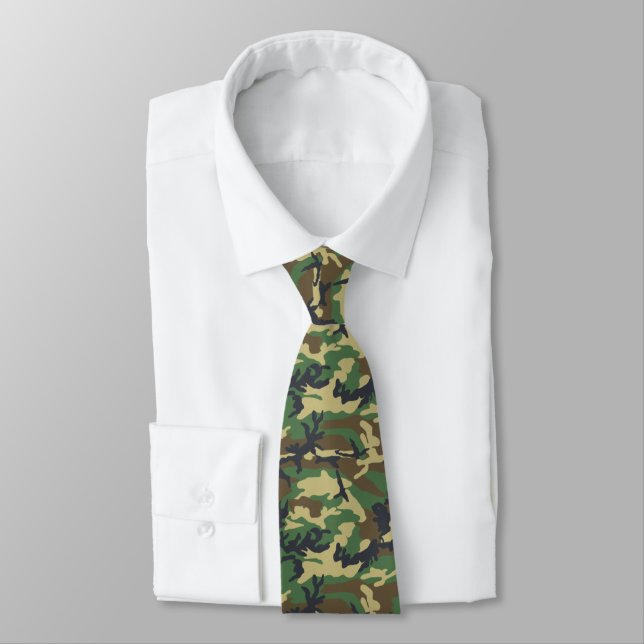 Corbata Woodland Camo Tie (Atado)
