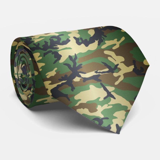 Corbata Woodland Camo Tie (Enrollado)