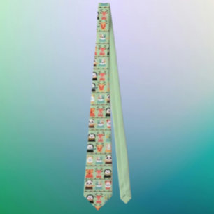 Corbata Woodland Whimsy Pals Necktie