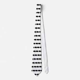 Corbata Word Bubble 2 Derecha Negro El MUSEO Zazzle Regalo