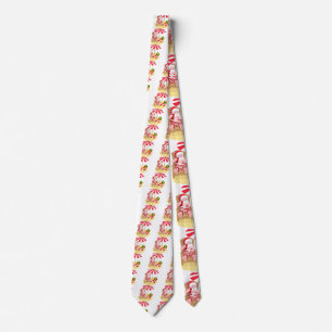 Corbata xmas beach santa claus