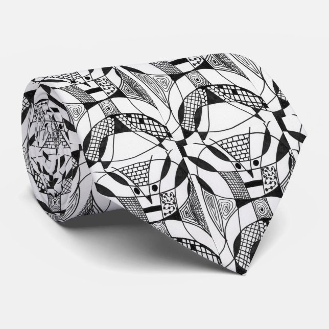 Corbata "Yappy Dogs" Resumen Diseño (Enrollado)