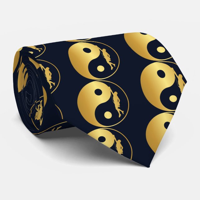 Corbata Yin & Yang Climber (oro) (Enrollado)