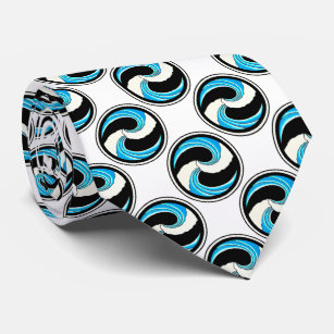 Corbata Yin Yang Waves