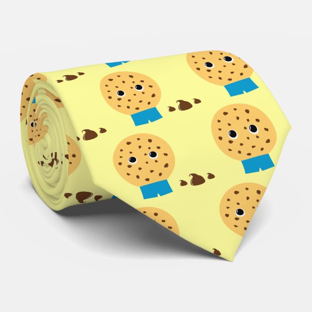 Corbata Yo me hice la galleta de chocolate con mis pantalo (Enrollado)