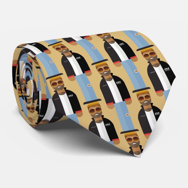 Corbata Yog – Pop Icon Pattern Tie (Enrollado)