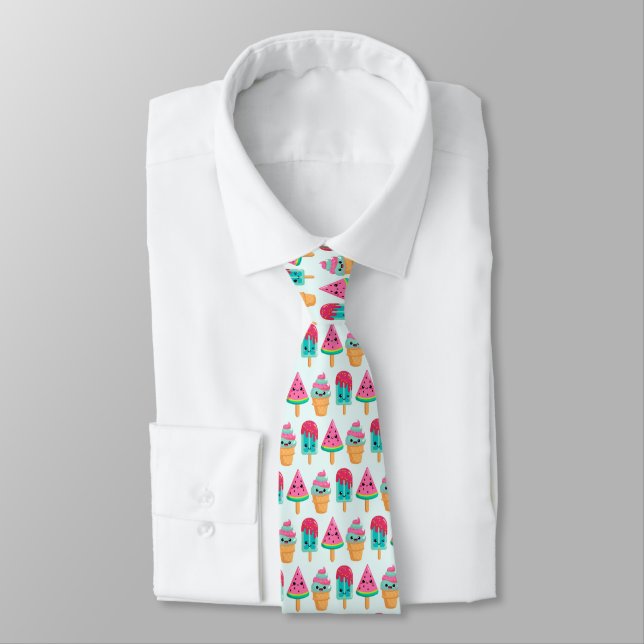 Corbata Yummy Ice Cream Triam Summer Vibe Pattern (Atado)