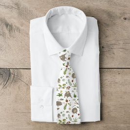 Corbata Zarigüeyas en un Campo de Bayas en Blanco