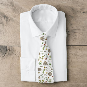 Corbata Zarigüeyas en un Campo de Bayas en Blanco