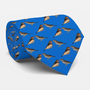 Corbata Zebra Finch Frenzy 2 Tie (Azul)