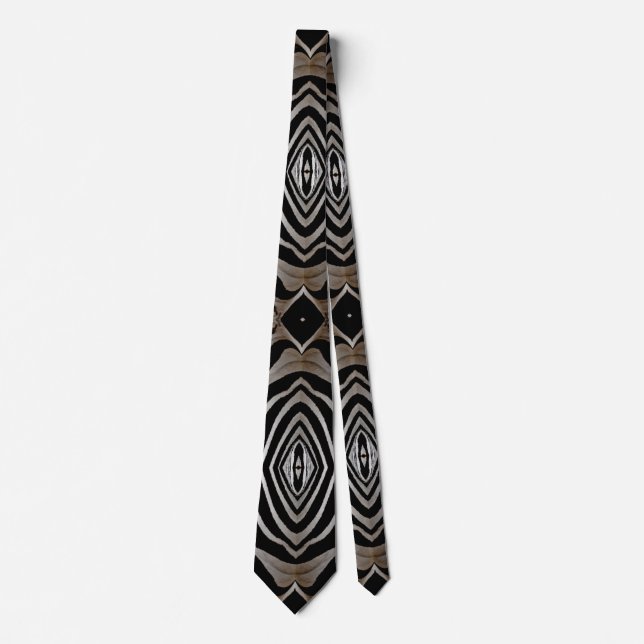 Corbata Zebra Ocultar diseño Mens Necesario (Anverso)