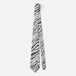 CORBATA ZEBRA TIRA BLANCA Y NEGRA