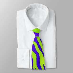 Corbata Zebra verde