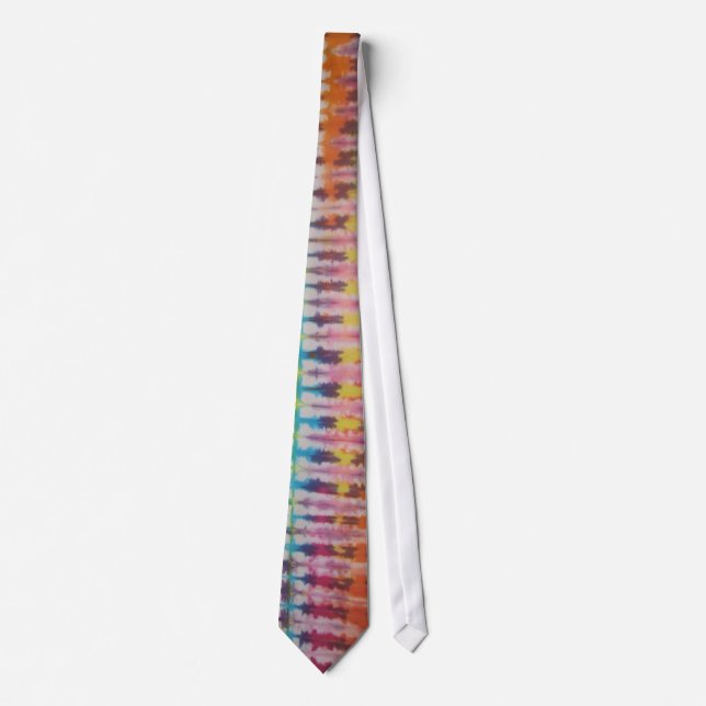 Corbata Zippie Red Tip Tie Dye Necktie (Anverso)