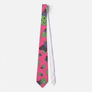 Corbata Zombis rosados