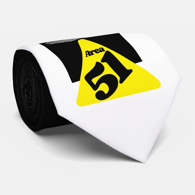 Corbata Zona 51, OVNI (Enrollado)