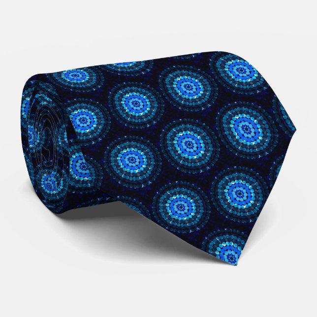 Corbata Zonas esporádicas azules, (Enrollado)