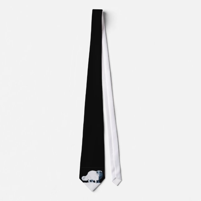 Corbata Zorro Ártico brillante (Anverso)