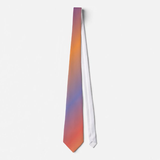 Corbatas con gradiente de PixDezines, naranja+purp (Anverso)