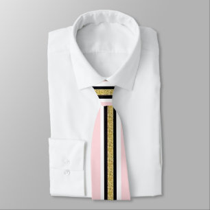 Corbatas de diseñador para hombres rosa y blanco o
