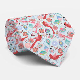 Corbatas de Navidad con Cardenales Modernas de Mit