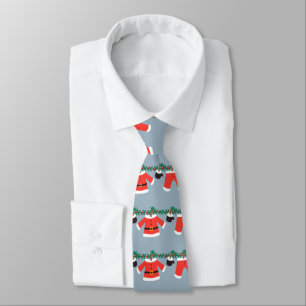 corbatas de navidad, diseño de ropa de Santa