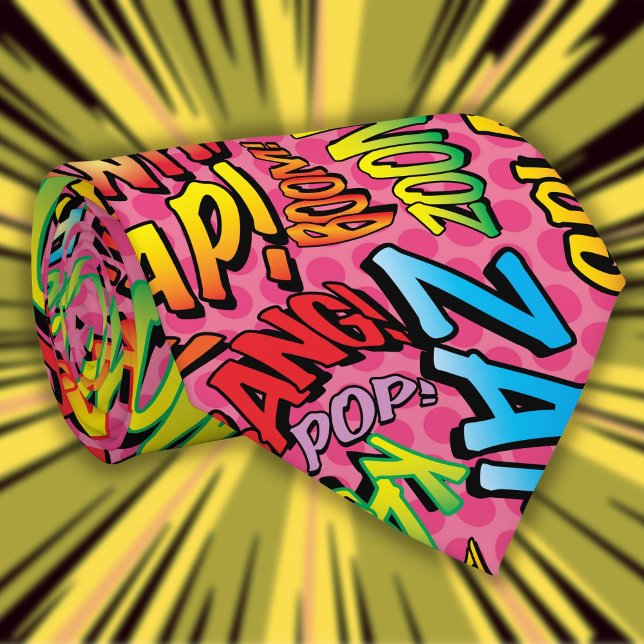 Corbatas de superhéroe de arte pop de cómic SOUNDS (Subido por el creador)