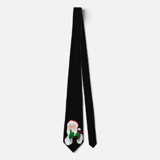 Corbatas Navideñas Lindo Santa Claus Corbata Perso
