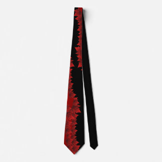 Corbatas rojas de Canadá de la hoja de arce del