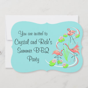 Corchete de invitación Flamingo Fandango Trio