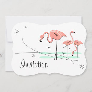 Corchete de invitación Flamingo Ocean Trio 3