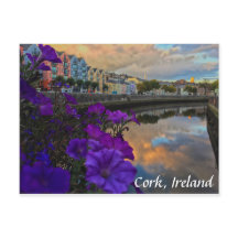 Corcho, flores de Irlanda, postal de Lee del río