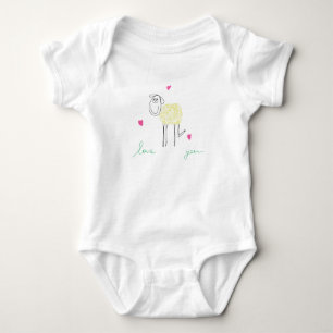 Cordero para niños Jersey Bodysuit