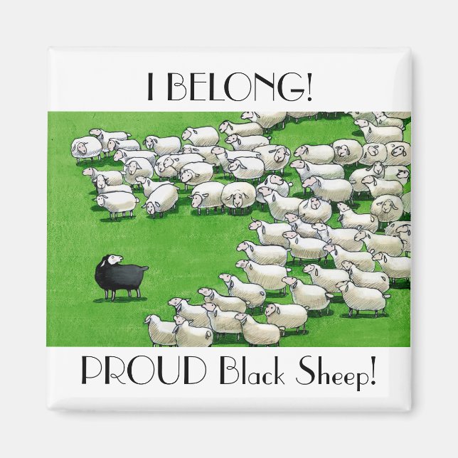 Cordero perdido por mucho tiempo: imán de ovejas n (Frente)