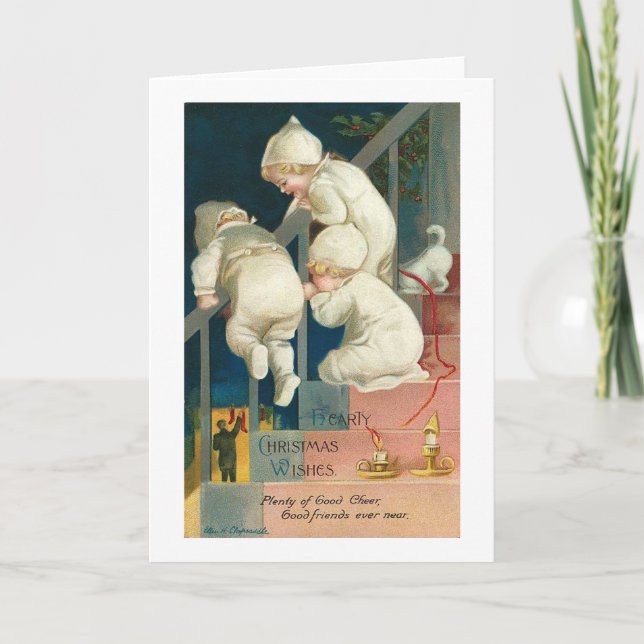 Cordiales Navidades desean la tarjeta de búsqueda  (Anverso)