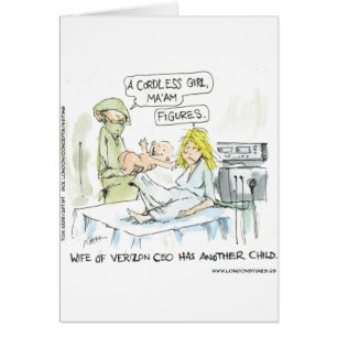 Cordless Baby Funny Cards Tees Mugs & Gifts