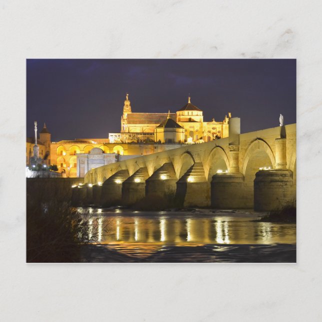 Córdoba, España en postal nocturna (Anverso)